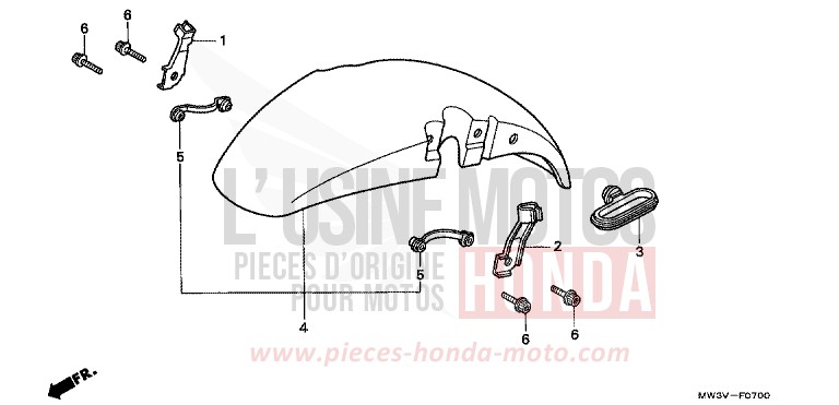 KOTFLUEGEL, VORNE von CB1300 Super Bold'or ABS TASMANIA GREEN ME (G142) von 1997